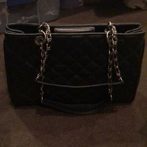 Genuine Leather Quilted Purse